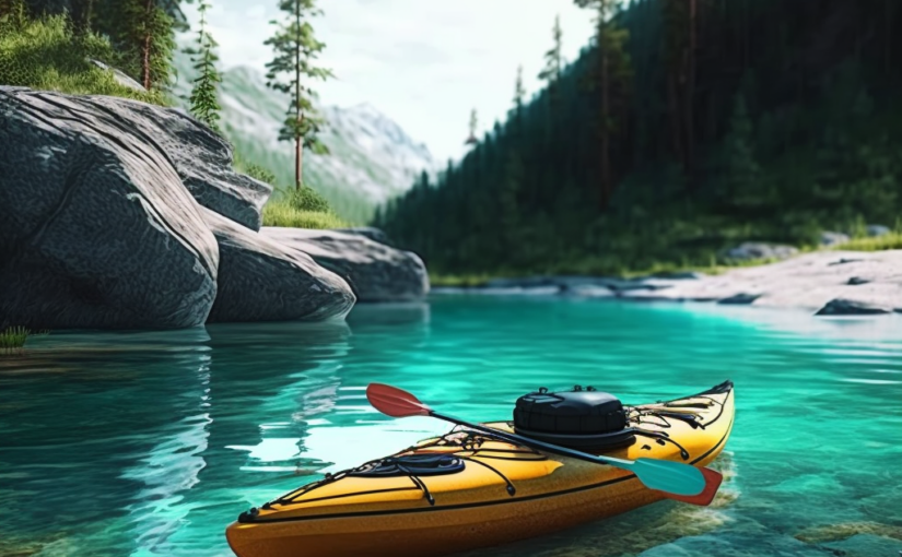 kayaking-boat-on-the-river